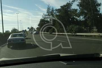 Accidente en la GC-1 a la altura de El Goro (Foto TA)